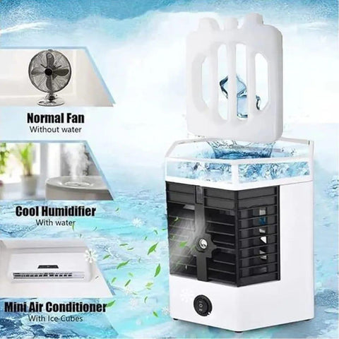 Portable Mini Air Cooler White ABS 2X Pro