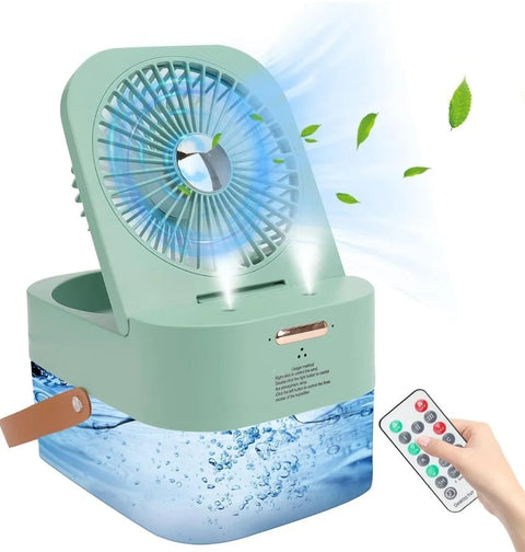Remote Control Desk Fan with Mist & Warm Air