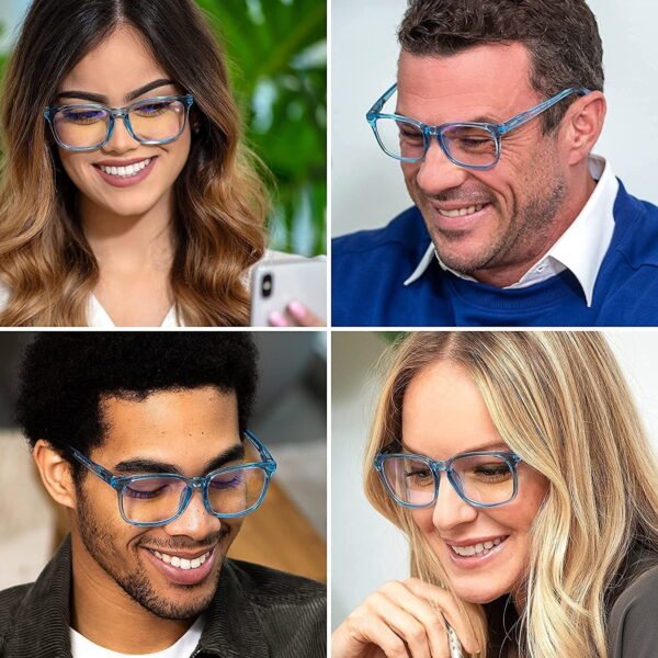 Blue Light Blocking Reading Glasses Light Blue 350 - Image 2