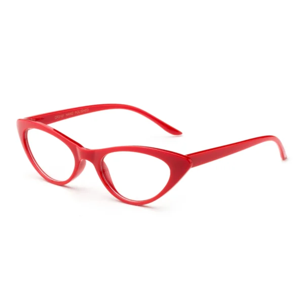 Women Vintage Cateyes 80s Designer Inspired - Red - Image 2