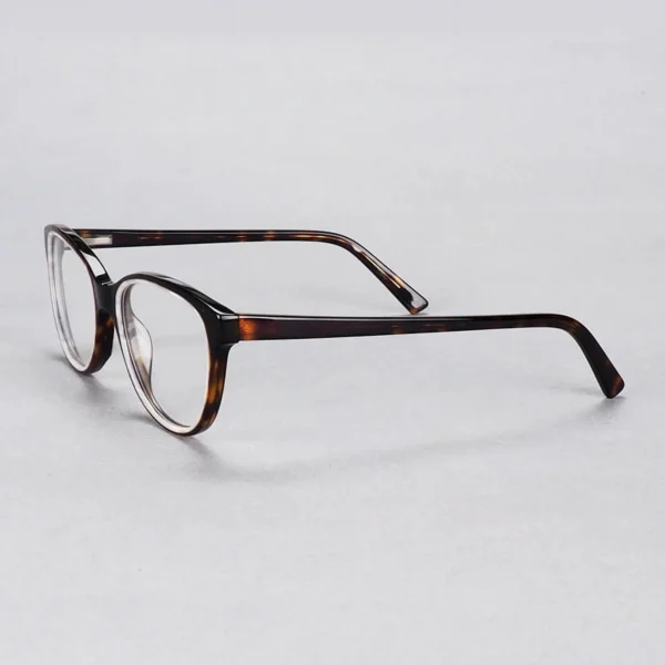 Oval Eyeglass Frames Cat Eye Fashion Frame - Tortoise - Image 2