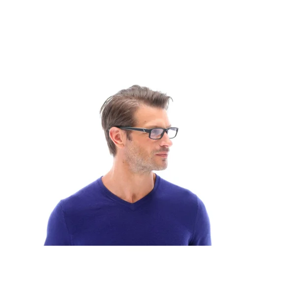 Sportex Reading Glasses, Modern Rectangular Frame - Gray - Image 2