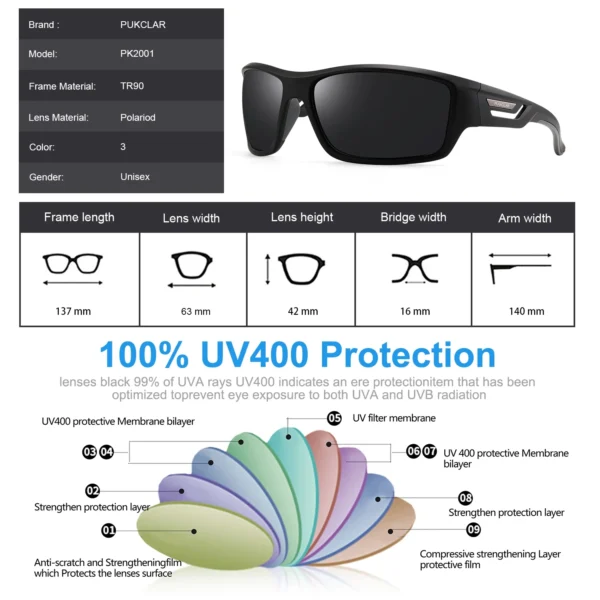 Polarized Sports Sunglasses for Men And Women - Image 2