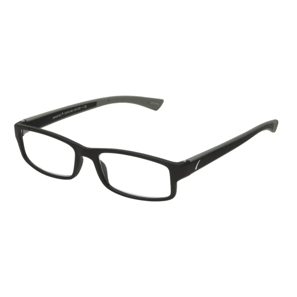 Sportex Reading Glasses, Modern Rectangular Frame - Gray - Image 3